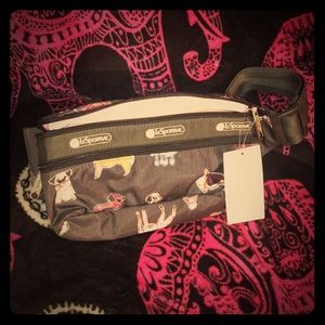 LeSportsac Double Zip Belt Bag Take a Bow Wow